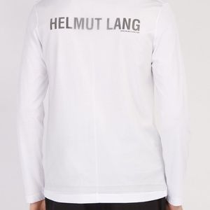 HELMUT LANG  Logo-printed long-sleeved cotton T